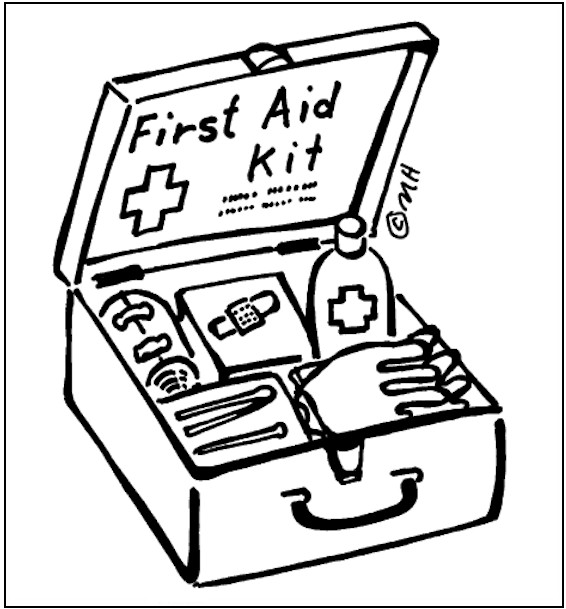 First Aid Coloring Page