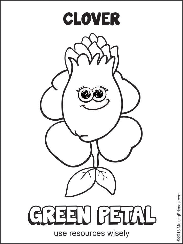 daisy girl scout coloring pages petal - photo #48