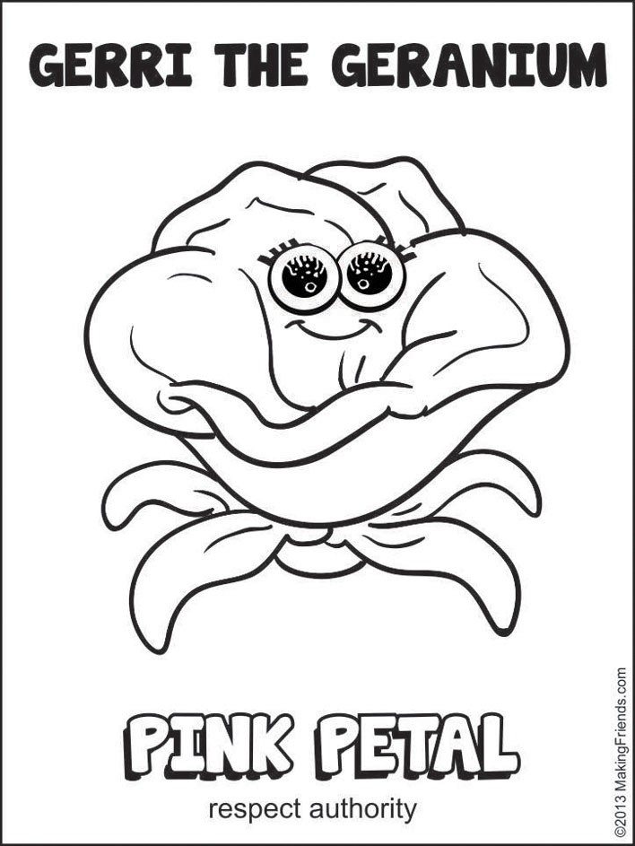 zinni petal coloring pages - photo #17