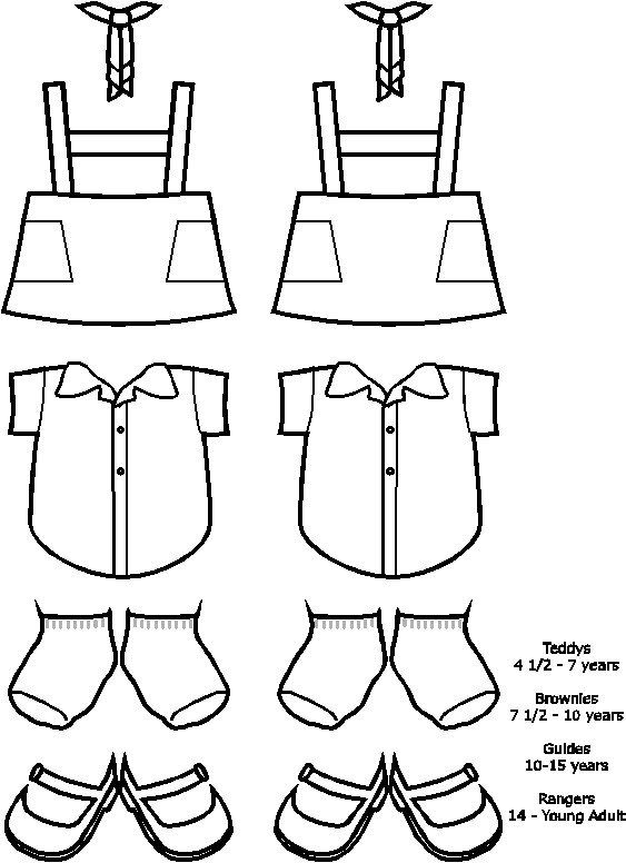 South African Paper Doll Uniforms