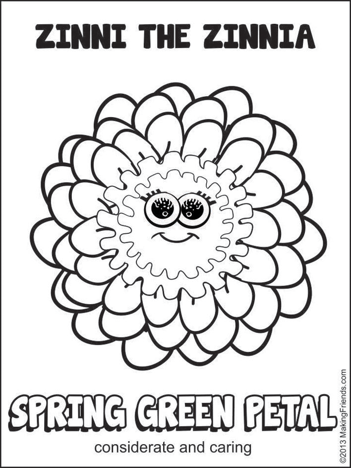 zinnia coloring pages - photo #17