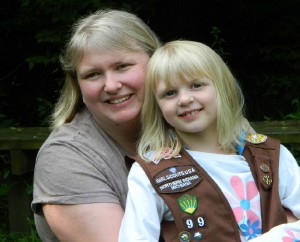 Sarah McDonald and her brownie