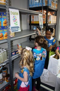 daisy girl scouts Give Back to Community with Food Drive