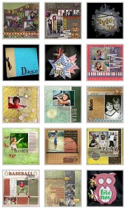 Mini Scrapbook Layouts