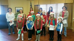 Recruiting Scout Leaders. Daisy girl Carolers