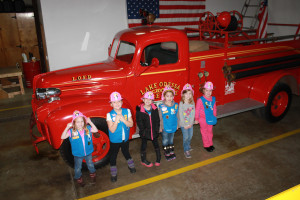 Daisy Girls Earning the Safety Award