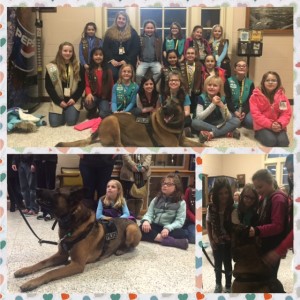 Girl Scout Bronze Award Provide K9 Police Officers Bullet Proof Vests