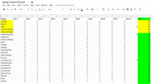 Girl Led: Beyond the Simple Vote. Interest Gauge full results