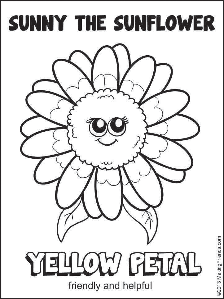 daisy petal coloring pages - photo #42