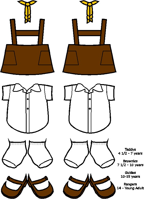South African Paper Doll Uniforms