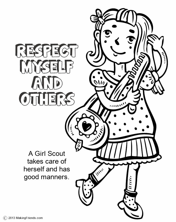 the law respect myself and others coloring page makingfriends