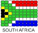 South Africa Flag Pin Pattern