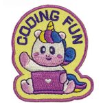 Coding Fun Girl Scout Patch