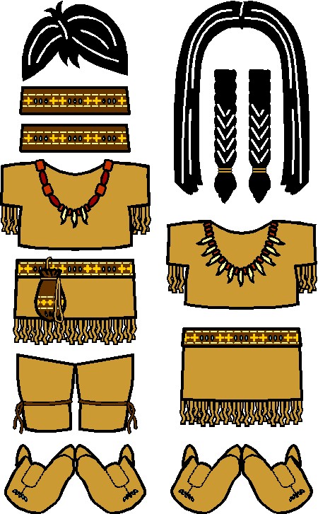 Native American Paper Doll Friends