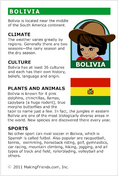 Facts About Bolivia MakingFriendsMakingFriends   Fact Sheet Bolivia E1448769822918 