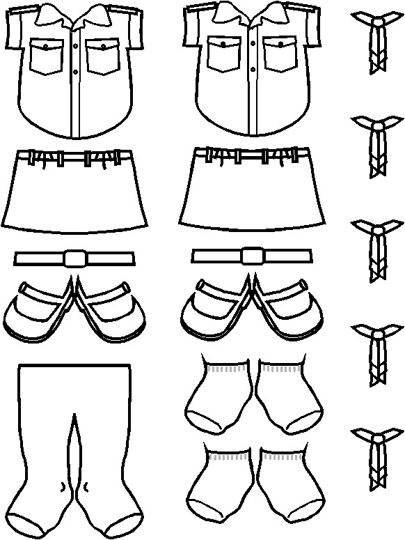 India Bulbul Girl Guides Paper Doll Friends