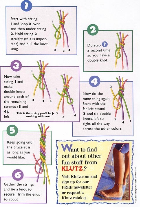 How to Tie the 4 Basic Friendship Bracelet Knots - Sarah Maker