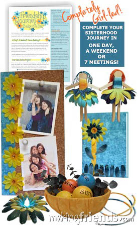 Girl Scout Friendship Badge in a Bag via @gsleader411