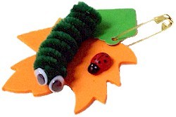 Fuzzy Caterpillar Pins for Swapping