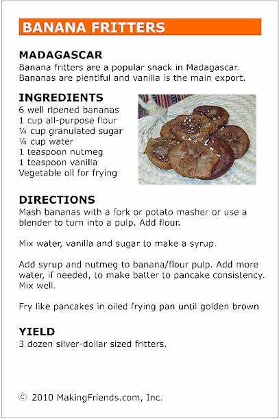 Madagascar Banana Fritters