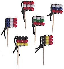 Beaded Mini Flags