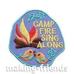 Girl Scout Campfire Sing Along Fun Patch