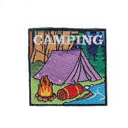 First Camp Out Iron-On Patch