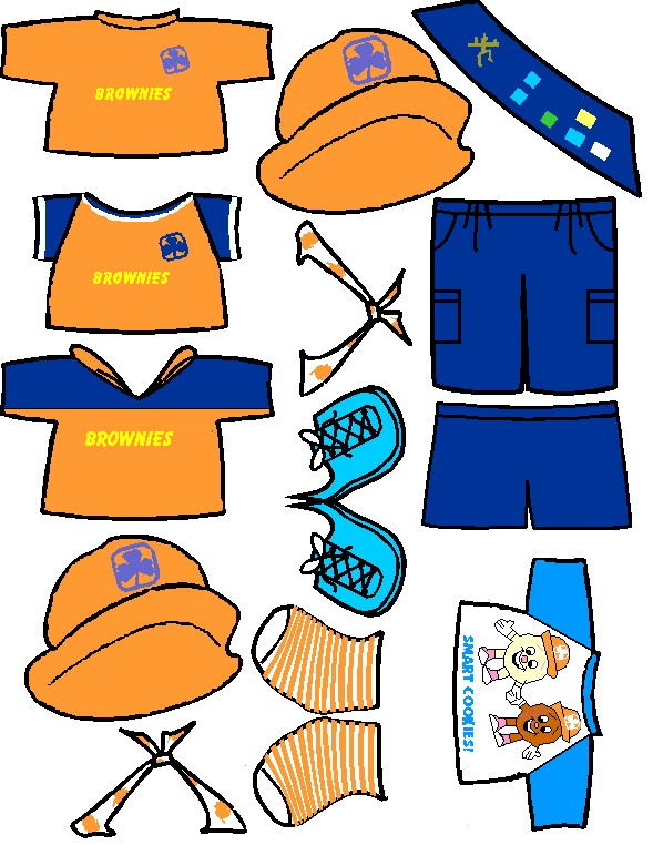 Canadian Girl Guide* Paper Doll Friends| Color Uniform