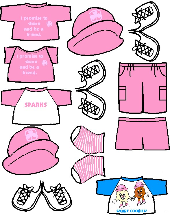 Canadian Spark Paper Doll Friends