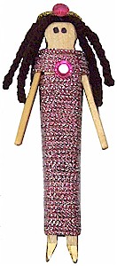 Princess Clothespin Doll