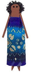 Instructions for a mini doll craft. Great for Thinking Day or International event for an African country like Madagascar #makingfriends #gsmakingfriends #girlscoutcraft #girlscouts #scouts #girlscoutleader #thinkingday #worldthinkingday via @gsleader411