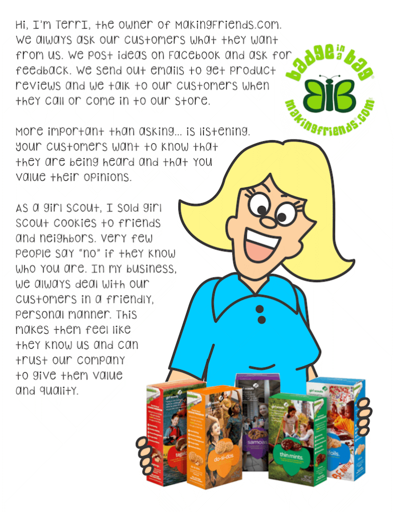 Girl Scout Customer Insights Badge