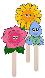 daisy-flower-puppets