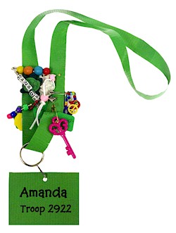 Duct Tape Lanyard Swapped Pin Necklace