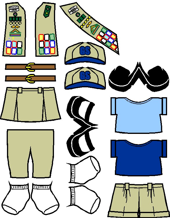 Cadette and Senior Paper Doll Friends