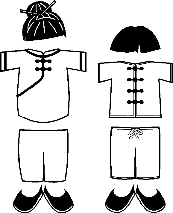 Chinese Paper Doll Friends
