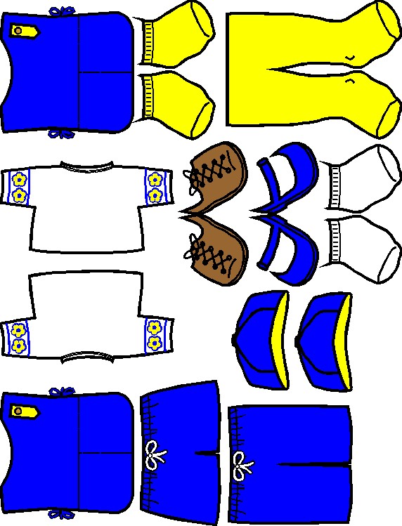 Daisy Paper Doll Friends Uniform