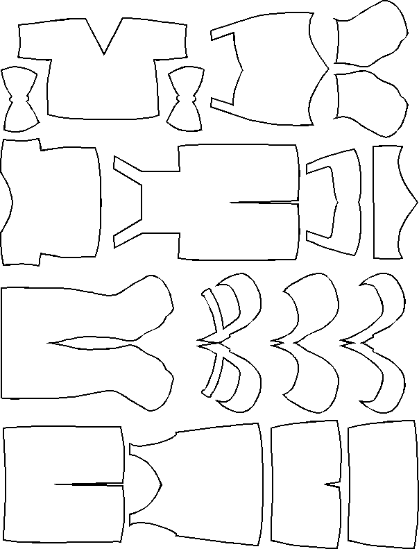 Outlines for Friends Clothes