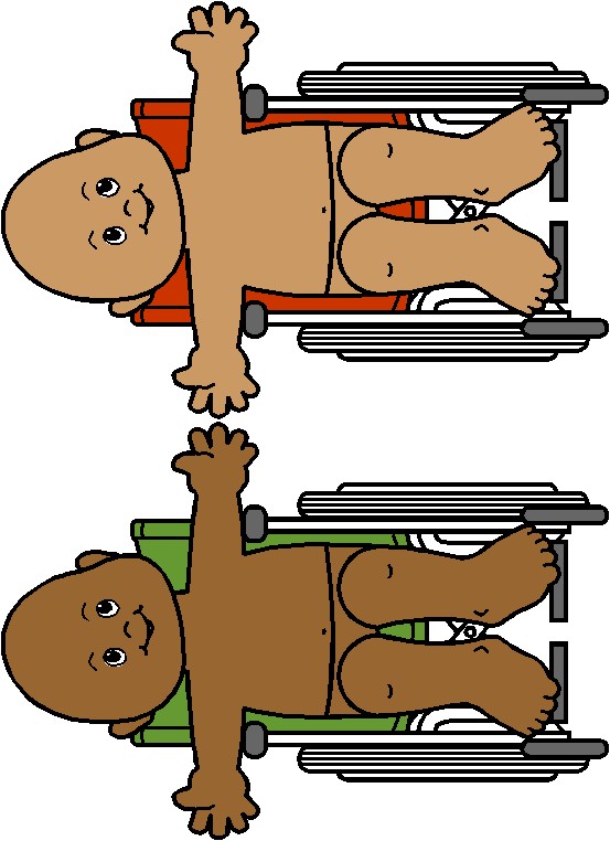 Darker Skin Friends in Wheel Chairs