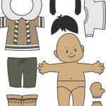 Paper Doll Inuit Outline - MakingFriendsMakingFriends