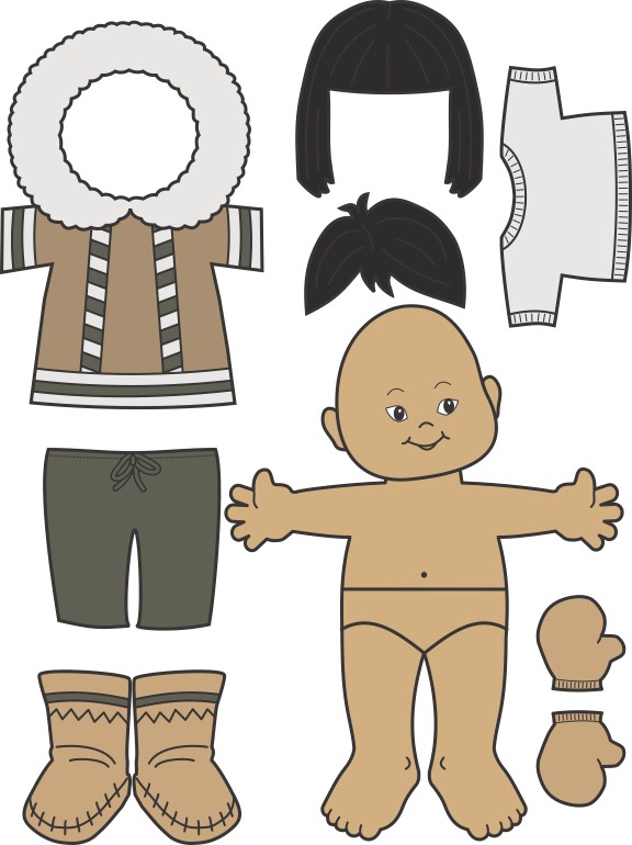 Inuit Paper Doll Color