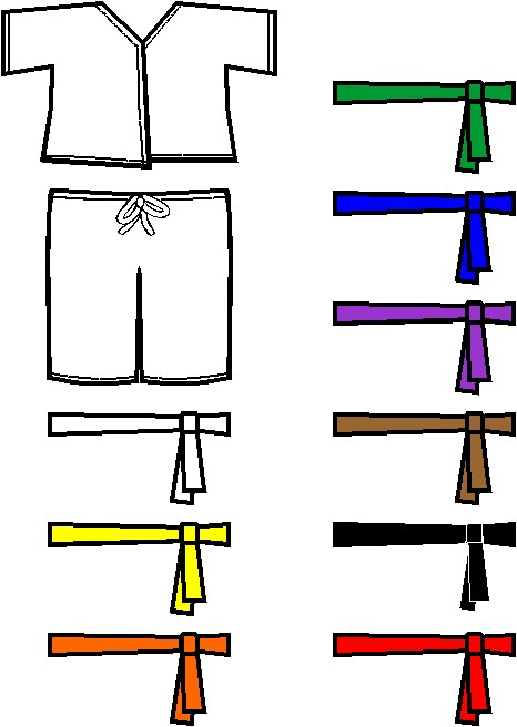 Martial Arts Paper Doll Friends