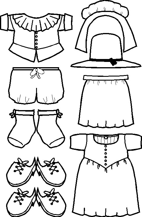Pilgrim Paper Doll Friends