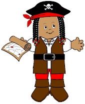 Pirate Paper Doll Friends