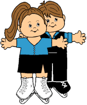 Ice Skating Paper Doll Friends