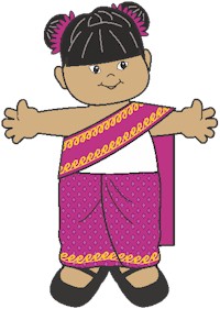 Thai Paper Doll Friends