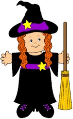 Witch Paper Doll Friends