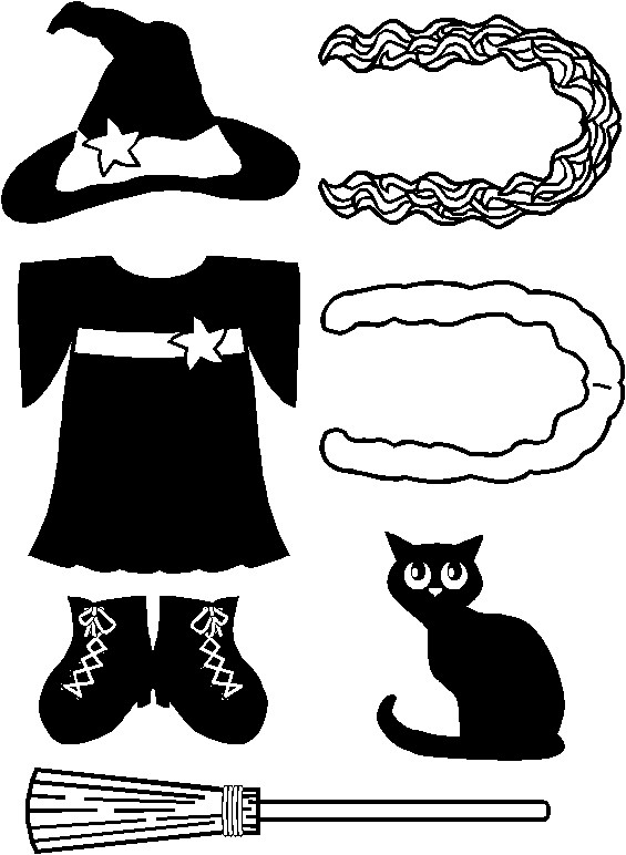 Witch Clothes for Paper Doll Friends