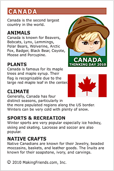 Facts about Canada - MakingFriends