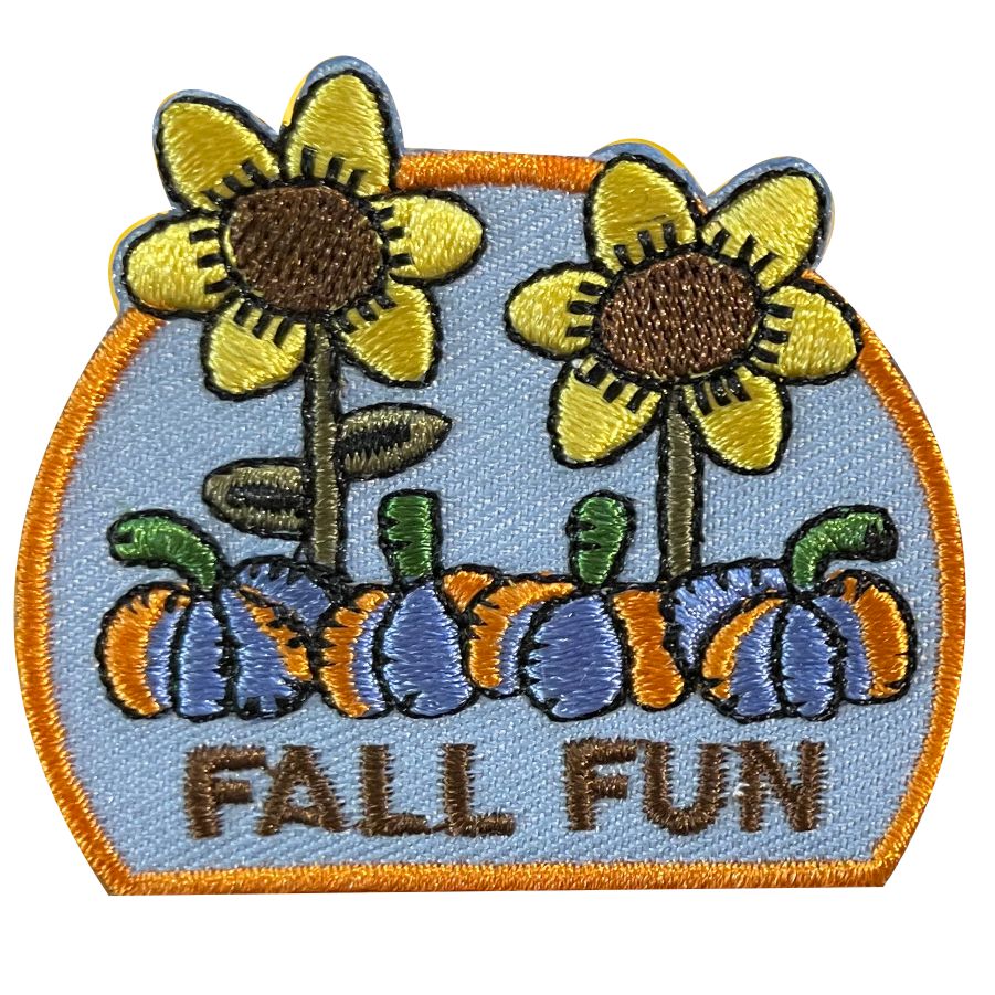 Girl Scout Fall Fun Patch with Sunflowers